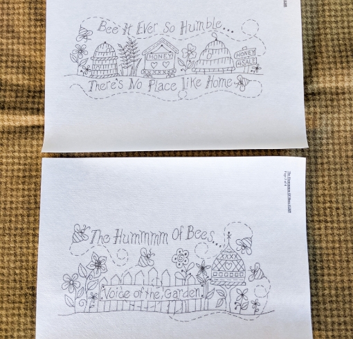 The Hummm of Bees Hand Embroidery Pattern