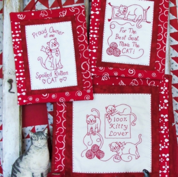 Unique and Creative RedWork Designs, RedWork Patterns and Embroidery Kits