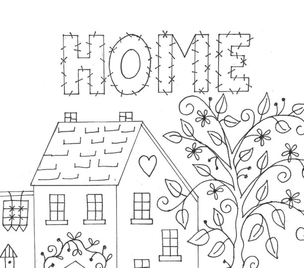 Celebrate Home - Hand Embroidery Pattern - Download