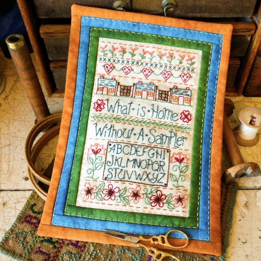 Learn Hand Embroidery with this Bluebird Sampler Embroidery Kit