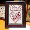 Picture of Loving Hearts RedWork - Hand Embroidery Pattern - Shipped