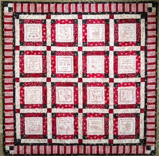 Robin-ism Quilt - Finished Photo Model