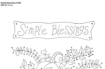 Simple Blessings Blackwork - BBD No-Trace