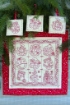 Holiday Nine-Patch Redwork - Fabric Pack
