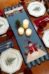 Snowman Village Wool Applique Table Runner Pattern