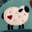 Woolen Love Table Topper - Wool Applique Pattern