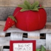 BIG FAT Tomato Wool Applique Pattern