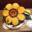 Picture of Sunflower Pin Cushion - Wool Applique Complete Kit