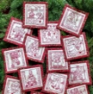 Picture of Classic Red & White Ornaments - Hand Embroidery Complete Kit