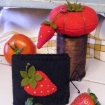 Picture of Grandma's Tomato Pin Cushion - Wool Applique Complete Kit