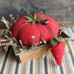 Picture of Grandma's Tomato Pin Cushion - Wool Applique Complete Kit