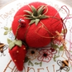 Picture of Grandma's Tomato Pin Cushion - Wool Applique Complete Kit