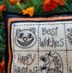 Picture of Halloween Motifs Sampler Pillow - Hand Embroidery Complete Kit