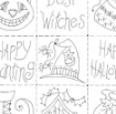 Picture of Halloween Motifs Sampler Pillow - Hand Embroidery Complete Kit