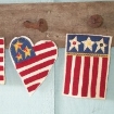 Picture of American Flaglette Trio - Wool Applique Complete Kit