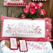 Picture of Spring Garden RedWork - Machine Embroidery Pattern - Download