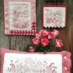 Picture of Spring Garden RedWork - Machine Embroidery Pattern - Download