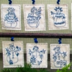 Picture of Snowmen by the Dozen - Hand Embroidery Kit