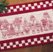 Picture of Santa Quartet Table Runner - Hand Embroidery Kit