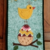 Picture of Chick on Egg Wall Hanging - Wool Applique Complete Kit