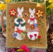 Picture of Woolen Bunny Garden - Wool Applique Complete Kit