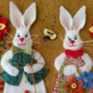 Picture of Woolen Bunny Garden - Wool Applique Complete Kit