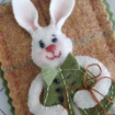 Picture of Woolen Bunny Garden - Wool Applique Complete Kit