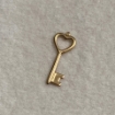 Picture of Golden Heart Key Charm