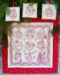 Picture of Holiday Nine-Patch Redwork - Hand Embroidery Kit