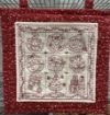 Picture of Holiday Nine-Patch Redwork - Hand Embroidery Kit