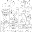 Happy Spring Hand Embroidery Pattern