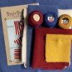 American Flaglette Trio - Wool Applique Complete Kit